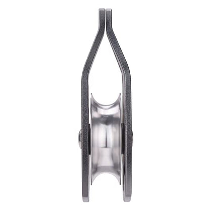 30kN Climbing Pulley with Ball Bearing for Rock Climbing Arborist - color: Grey