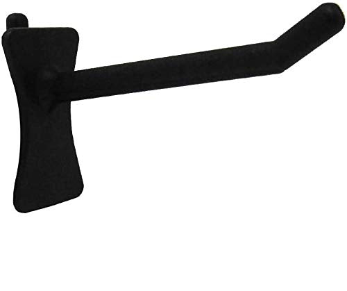 PegPro® 2" Hooks Kit for Standard “Wood Fiber” pegboard – Durable Plastic Pegboard Hooks - for Garage, Kitchen, Craft Room, and More (2" Hook - 24 Pack, Black) - color: Black, size: 2" Straight - 24 Count