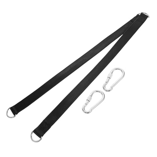 SHINEOFI Heavy Duty Gym Fitness Straps with Dual Metal Rings Reinforced Stitching High Load Capacity Suspension Kit for Tree Swings Hammock Chairs Punching Bag Hanging