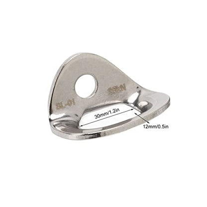Uxsiya 2PCS Climbing Bolts Hanger 316 Stainless Steel Rock Climbing Hanger Large Bearing Capacity Anchor for Carving Aerial Work