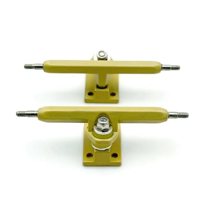 36mm Fingerboard Trucks with Hanger and Base for Finger Skateboard(Yellow) - color: Yellow
