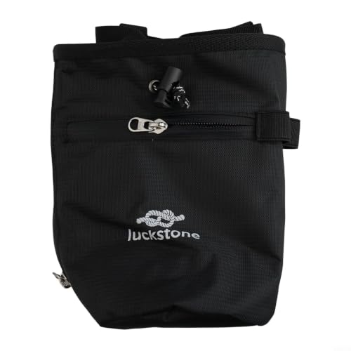420D Oxford Climbing Chalk Bag with Fleece Lined Interior Drawstring Seal Belt 60-110cm for Rock Climbing Gym Climbing Bouldering Weightlifting Gymnastics Anti-Leak Design Large Opening(Black) - size: Black