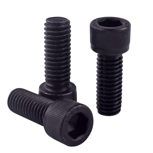 30Pcs #8-32 x 1 Socket Head Cap Screws Bolts, 12.9 Grade Alloy Steel Black Oxide Finish, Allen Hex Drive, UNC Coarse Full Thread - size: #8-32 x 1" (30PCS)
