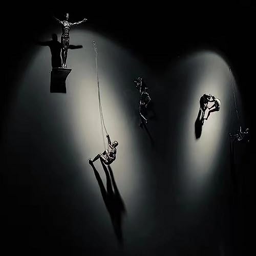 Set Of 2 Climbing Man Wall Art Decor Rock Climbing Men Figures Wall Hanging Design Gifts 3D Wall Art Outdoor Mountain Decoration Signage Cool Man Cave Stuff Wall Walking Western Sculpture