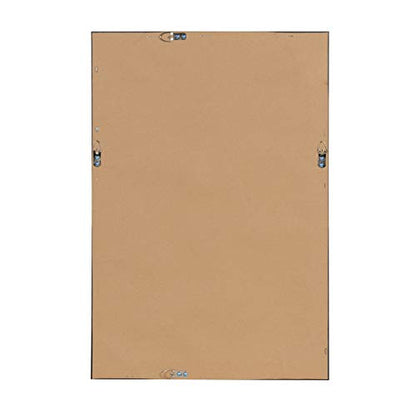 DesignOvation Beatrice Framed Linen Fabric Pinboard, 18x27, Walnut Brown - color: Walnut Brown, size: 18" x 1"