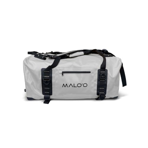 Malo’o Airtight Waterproof Duffel Bag, Submersible Dry Bag with Watertight Zipper & DryCore Technology, Heavy-Duty Gear Bag for Travel, Surf, Boat & Camping (Grey, XL) - color: Grey, size: XL