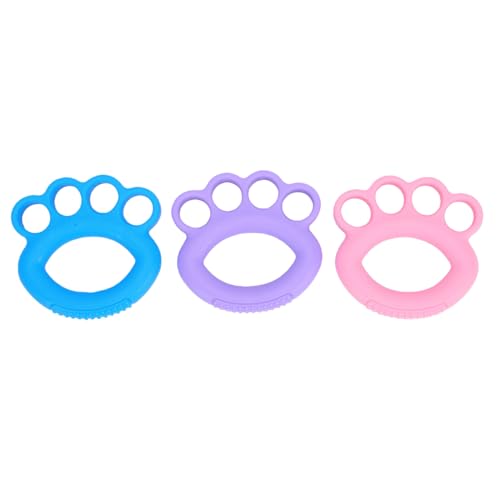 Socobeta Hand Grip Strengthener 3pcs Finger Exerciser Set Portable Design for Climbers Athletes TPE 10lbs 20lbs 30lbs