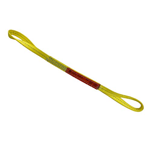 Kennedy Wire Rope & Sling Company 1" x 2' 2-Ply Twist Eye Polyester Lifting Sling (Various Sizes in Listing) Made in The USA - color: 1" 2-Ply Twist Eye (Type 4), size: 1" x 2'