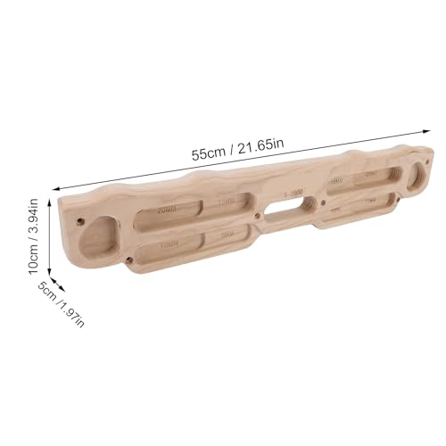 Climbing Hangboard, Wooden Rock Training Climbing Fingerboard with Mounting Kit for Bouldering Finger Strength Pull Up