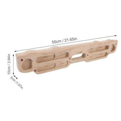 CHICIRIS Wooden Rock Climbing Fingerboard Training Hangboard for Bouldering Finger Strength with Mounting Kit Suitable for Indoor Home Gym Climbers and Outdoor Climbing Enthusiasts