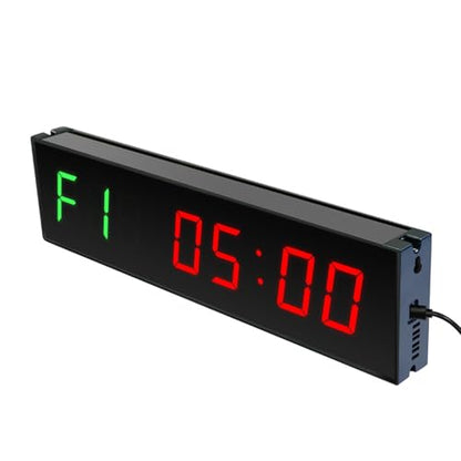 12" Digital Wall Alarm Clock Timer for Interval Workout with Countdown/Up Stopwatch, Gym Interval Timer, Tabata EMOM Remote Control for Home Gym Boxing MMA Fitness - color: Gym Timer - 01