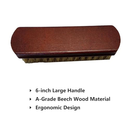 2 Pack Boar Bristle Shoe Brush for Deep Care & Polish | 100% Boar Bristle; Beech Wood Handle; For Leathers, Sneakers, Boots, Clothes; Removes Stubborn Dirt Effectively - color: Yellow and Yellow