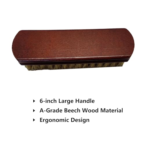 2 Pack Boar Bristle Shoe Brush for Deep Care & Polish | 100% Boar Bristle; Beech Wood Handle; For Leathers, Sneakers, Boots, Clothes; Removes Stubborn Dirt Effectively - color: Yellow and Yellow