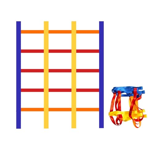Ninja Climbing Net for Kids Backyard Obstacle Course | Outdoor Climbing Rope Ladder for Ninja Line, Outdoor Adventure Balance Training Playground Fitness Equipment CPSC Approval - size: Ninja Climbing Net
