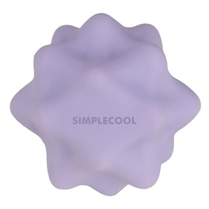 Small Spiky Massage Ball Trigger Point Massage Tool 2.2"×2.1" Purple | Solid Bumpy Massager for Deep Tissue Myofascial Release Hand Foot Plantar Fasciitis Pain Relief Knots Acupoint Yoga Fitness - color: Purple