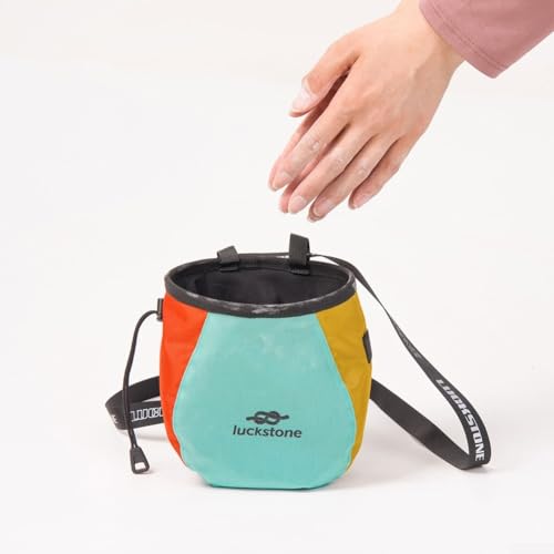 Outdoor Chalk Storage Bag with Soft Lining, Adjustable Belt for Comfort, Suitable for Climbing and Training