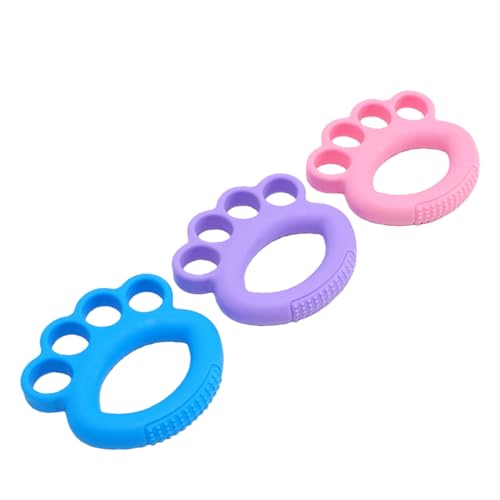 Socobeta Hand Grip Strengthener 3pcs Finger Exerciser Set Portable Design for Climbers Athletes TPE 10lbs 20lbs 30lbs