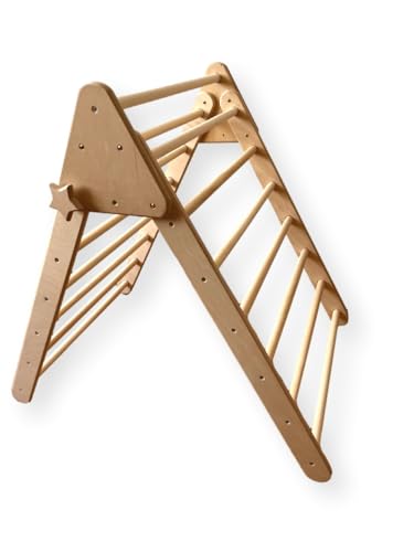 Climbing Montessori Medium Triangle | Montessori Climbing Triangle for Kids | Wooden Climbing Indoor Frame | Climbing Frame for Children & Toddler (Triangle) - style: Triangle-Wooden