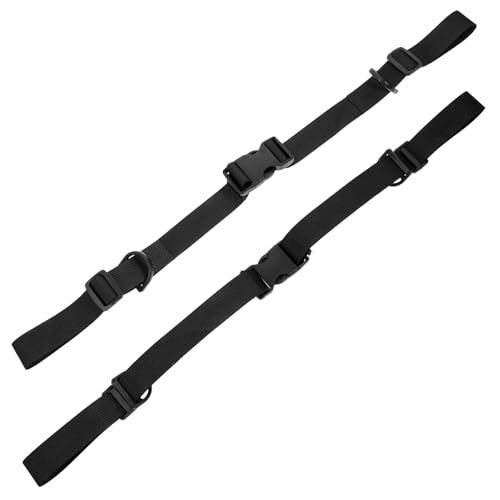 INOOMP 2pcs Adjustable Tie Down Straps with Buckle, Thickened Webbing Securing Fixed Belt for Cargo, Backpack, Yoga Mat, and Tent Fastening in Travel and Outdoor Use