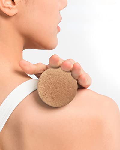 KITWILD Cork Massage Ball Set, High Density Fine Particles Massage Ball for Deep Tissue Muscle Massage, Myofascial Release, and Yoga Therapy, 2.5''+2.5''+3.15'' Lightweight Lacrosse Massage Balls - style: 3 Pack (2.5''+2.5''+3.15'')