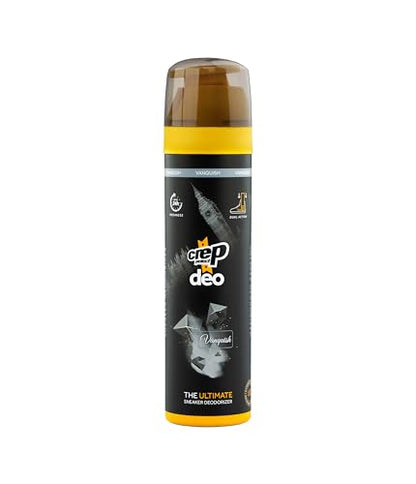 Crep Protect Shoe Deodorizer Spray - Foot & Shoe Odor Eliminator for Smelly Shoes, Sneakers, Boots, Suede & Nubuck - 24-Hour Freshness, Refreshing Scent (Vanquish, 5.07oz)