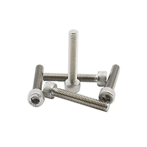 20 PCS Socket Head Cap Screws, TTZEZE 304 Stainless Steel Metric Machine Bolts Hex Socket Screw, Socket Drive Bright Finish Full Machine Threads for Shelf Chair Desk Install Repair (M5x20mm) - color: M5, size: 20mm
