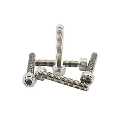20 PCS Socket Head Cap Screws, TTZEZE 304 Stainless Steel Metric Machine Bolts Hex Socket Screw, Socket Drive Bright Finish Full Machine Threads for Shelf Chair Desk Install Repair (M5x20mm) - color: M5, size: 20mm