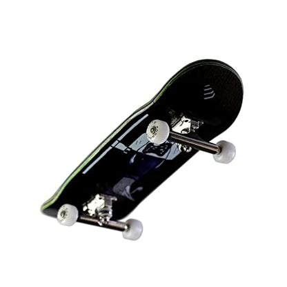 NOAHWOOD Wooden Fingerboard Complete (Noah Team 9.5S Short Nose Short Tail) Hand Mould Made(+34mm Prince Silvery Trucks)(+NW Handmade PRO Logo Wheels ii) (PSA/No Pipe) - color: No Pipe