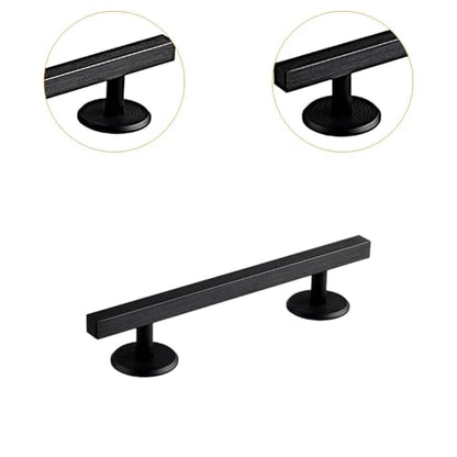 Simhoa Professional Fingerboard Rail, 20cm Skateboard Obstacle Rod with Stable Base, Mini Fingerboard Deck Fingerboard Ramp, Party Favor, Skatepark Accessory for Fingerboard Players, Square Black - color: 20cm Square Black
