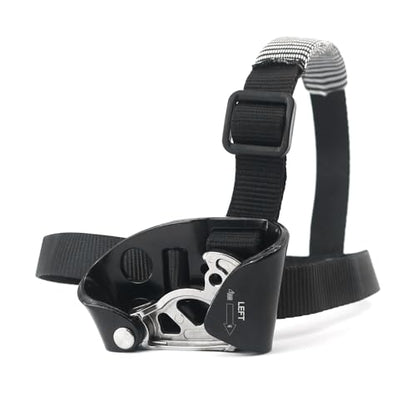 NewDoar Foot Ascender Riser Rock Climbing Mountaineering Equipment Climbing Device - color: Left Black