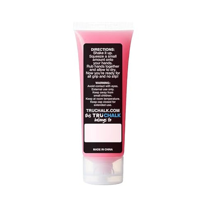 GhostChalk Pink Edition by TruChalk 100ml Bottle All Grip No Slip Clear Liquid Chalk for Obstacles, Gymnastics, Rock Climbing, and Weightlifting. Sweat Resistant and Long-Lasting Grip Strength.