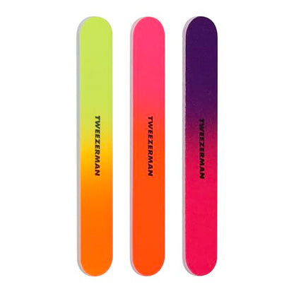 Tweezerman Stainless Steel Nail Clipper Combo Set with 3 Nail Files Neon - color: Stainless Steel W/Nail Files
