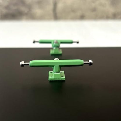 NOAHWOOD NW14.0 Fingerboard Complete (Short Nose Short Tail Deck 98x35.5mm 5-Layer Color Maple Pro concave Design Mini Skateboard Deck) +Pro 36mm Hex Mint Truck + Beige ii Wheel (White fingersoul)