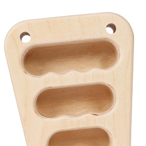 Wood Hangboard Rock Climbing Holds, 2-Pack Hang Board for Climbers, Sturdy Doorway Fingerboard with 3 Hole Sizes for Strength Training