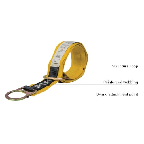 Guardian Fall Protection 10787 Premium 6-Foot Cross-Arm Straps with Large and Small D-Rings - size: 6 ft