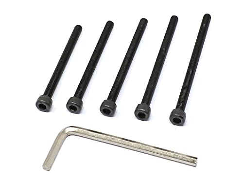 iexcell 25 Pcs M5 x 60/65/70/75/80 Alloy Steel 12.9 Grade Hex Socket Head Cap Screws Bolts Assortment Kit, Black Oxide Finish - size: M5 x 60/65/70/75/80mm