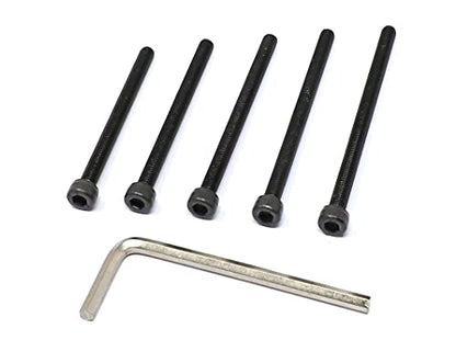 iexcell 25 Pcs M5 x 60/65/70/75/80 Alloy Steel 12.9 Grade Hex Socket Head Cap Screws Bolts Assortment Kit, Black Oxide Finish - size: M5 x 60/65/70/75/80mm