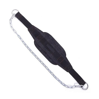 Strength Training Bodybuilding U-shaped Dip Belt Metal Chain Clip for Weight Lifting