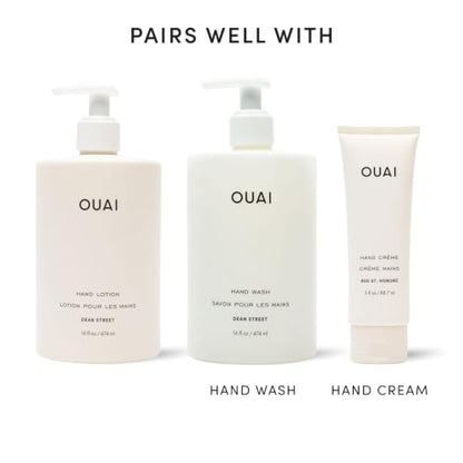 OUAI Hand Lotion - Daily, Lightweight, Hydrating Lotion for Dry Skin - Made with Avocado, Rosehip and Jojoba Oil to Lock in Moisture - Never Greasy (16 Fl Oz) - size: 16 Fl Oz (Pack of 1)