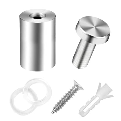 Standoff Screws, Sign Standoffs, Standoff Screws for Acrylic, Advertising Standoff Mount Metal, Sign Mounting Hardware, Sign Standoff Screws, Spacers & Standoffs, Stand Off Wall Mounts(0.6x1.18inch) - size: 0.6x1.18 in (12 Pcs)