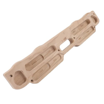 Dpofirs Bouldering Training Board for Finger Strength | Solid Wood Climbing Hangboard with Mounting Kit, Home Gym Pull Up Bar Friendly