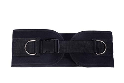 Pull-up Belt Weighted Dip Belt with Chain Double D-ring Weightlifting Back Support Strap Home Gym Equipment Waist Belt - color: with plastic buckle