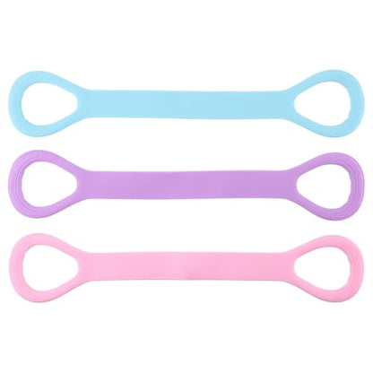 3pcs Figure 8 Resistance Band, Arm Back Training Elastic Ropes, Elastic Stretching Resistances Band for Arms, Back, Shoulders, and Chest Workouts, Exercise Equipment