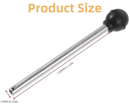 2PCS Weight Stack Pin, Round Loading Pin Replacement Stainless Steel Universal Weight Machine Pin Gym Equipment Exercise Strength Training Selector Lock Pin Weight Pin