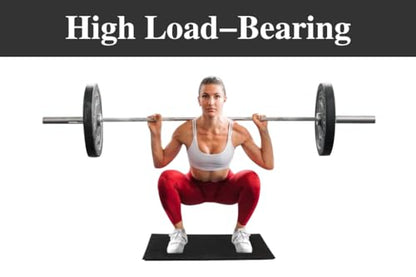 UKIA Large Slant Board Squat Wedge - Heel Elevated Squat Platform for Weightlifting & Mobility Improvement