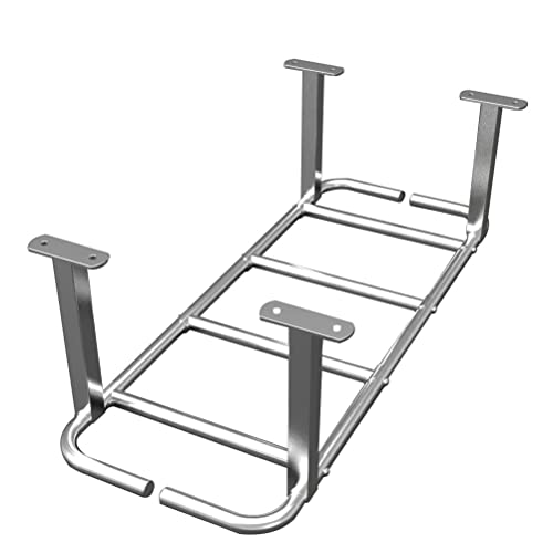 Heavy Wall Mounted Pull-up bar Climbing Frame， Home Gym Ceiling Exercise Training， Horizontal Parallel Bars， Safe and Stable， - color: Silver