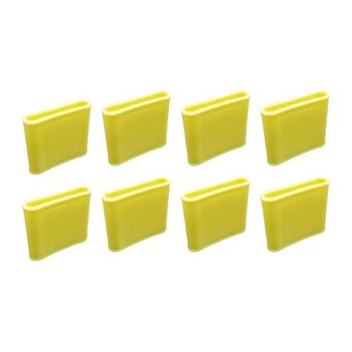 Almencla 8 Pieces Silicone Finger Sleeves Non Slip Soft Finger Covers Reusable Finger Protectors Thumb Brace Support Anti Slip Finger Cot Suitable for Gym, Yellow L - color: Yellow L