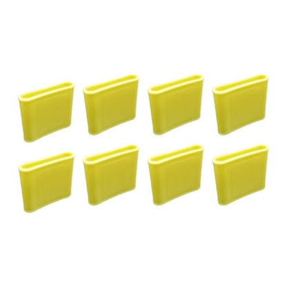 Almencla 8 Pieces Silicone Finger Sleeves Non Slip Soft Finger Covers Reusable Finger Protectors Thumb Brace Support Anti Slip Finger Cot Suitable for Gym, Yellow L - color: Yellow L