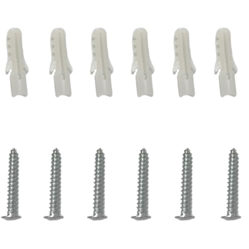 Shenmoyl 6 Anchors and 6 Screws for Pulley Hanging Light - size: Hanging light screw pack