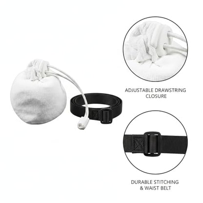 Climbing Chalk Bag with Adjustable Waist Belt - Durable Polyester Pouch for Gym, Bouldering & Rock Climbing